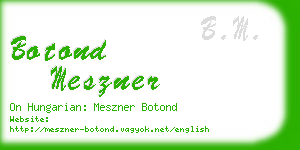 botond meszner business card